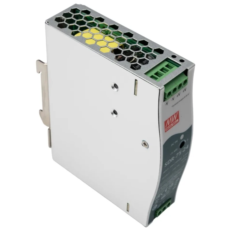 MEAN WELL SDR Series 75W 28V DC 3.2A Switched Mode DIN Rail Power Supply SDR-75-24