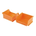 RS PRO Polypropylene Storage Bin, 90 mm x 100 mm x 50 mm, Orange 469-6728
