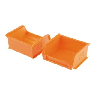 RS PRO Polypropylene Storage Bin, 90 mm x 100 mm x 50 mm, Orange 469-6728