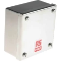 RS PRO Satin 316 Stainless Steel Adaptable Enclosure Box 104mm x 104mm x 50mm 471-1580