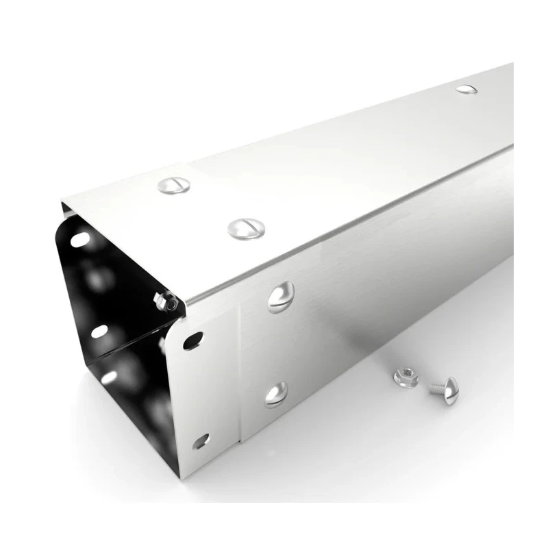 RS PRO Industrial Grey 304 Stainless Steel Cable Trunking, 75mm Width x 75mm Depth x 3m Length W75mm