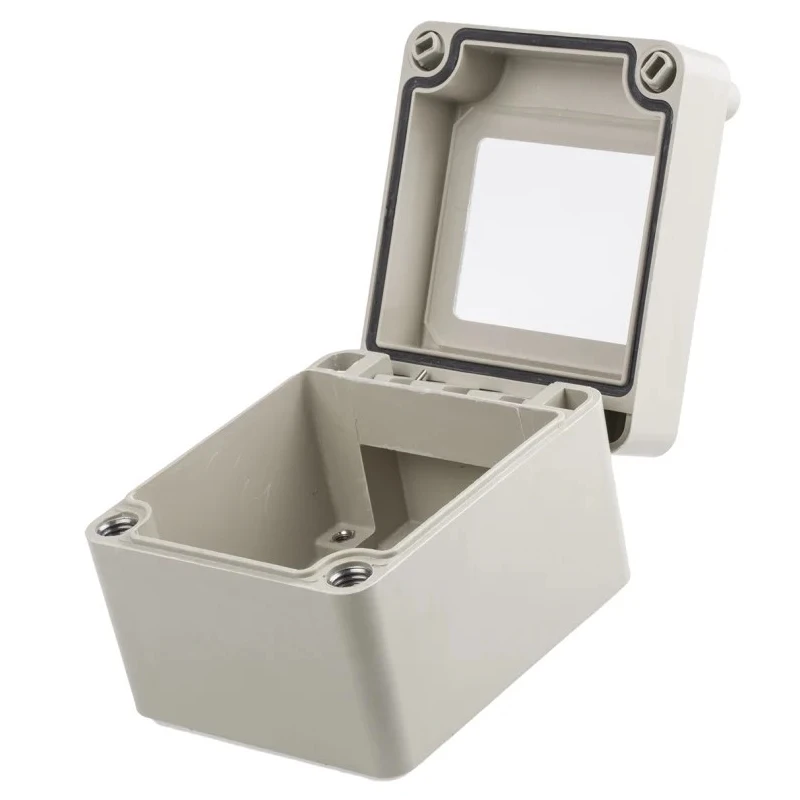 OKW Enclosures polyDOOR Series Grey Grey Lid Polyester Enclosure IP66 100mm x 140mm x 120mm 