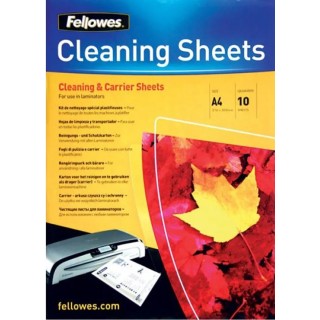 Fellowes A4 Laminator Cleaning Sheets 10 Pack Carrier and Cleaning Sheets 30.30 x 21.50 x 0.10 cm 5320604
