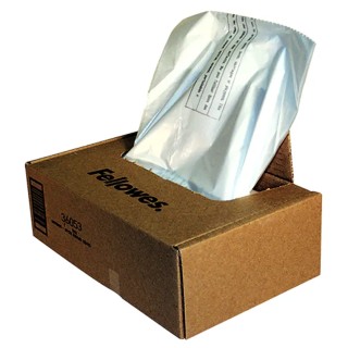 Fellowes Shredder Waste Bag 34 Litres Pack of 100 36053