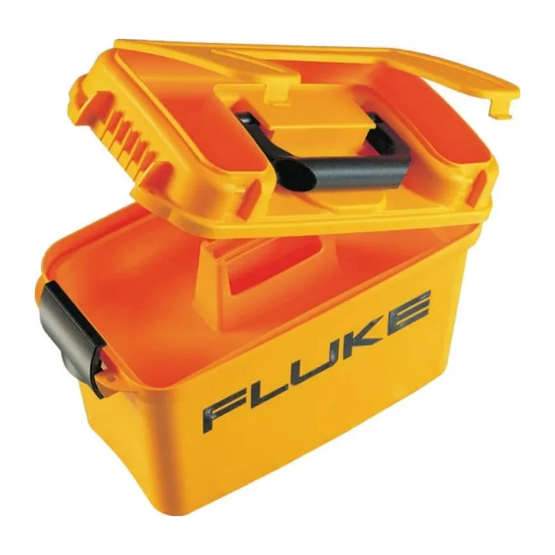Fluke Hard Plastic Multimeter Carrying Case Portable Protective Case with Lock and Hook-and-Loop Straps C1600