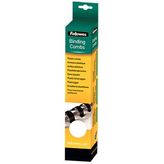 Fellowes White A4 Plastic Binding Comb, 6 mm Diameter, 20 Sheet Capacity 5330003