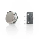 ITW Switches H48M Series Push Button Switch Panel Mount, Latching, White Actuator, 19.6 mm Cutout, SPDT, IP67, 250 H48M-210N