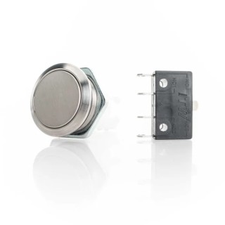 ITW Switches H48M Series Push Button Switch Panel Mount, Latching, White Actuator, 19.6 mm Cutout, SPDT, IP67, 250 H48M-210N