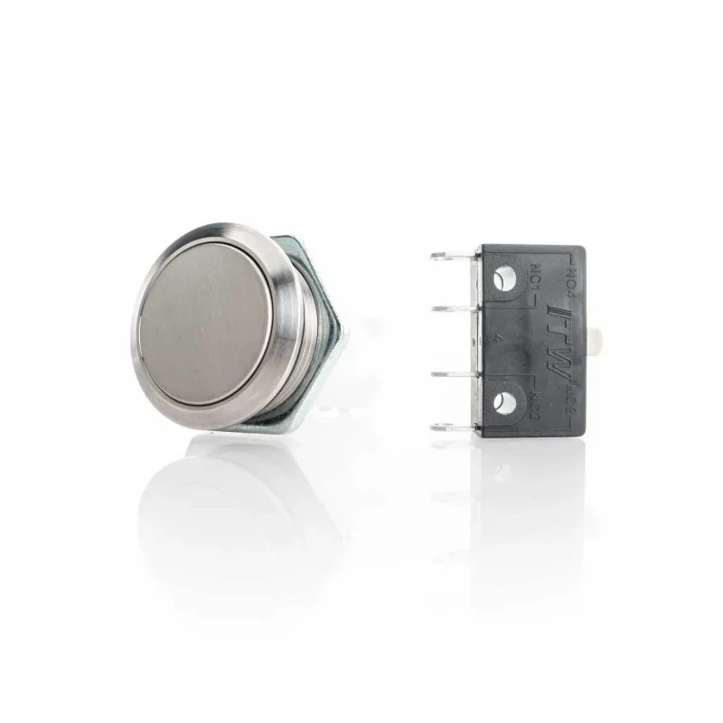 ITW Switches H48M Series Push Button Switch Panel Mount, Latching, White Actuator, 19.6 mm Cutout, SPDT, IP67, 250 H48M-210N