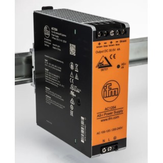 ifm electronic DIN Rail Power Supply 240V Input, 30.5V DC Output, 4A, 134W AC1254