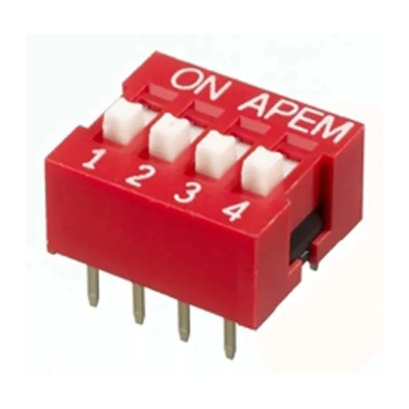 APEM Recessed Rotary Coded DIP Switch, SPST Through-Hole, Actuator Type Recessed, NDSR-04-V