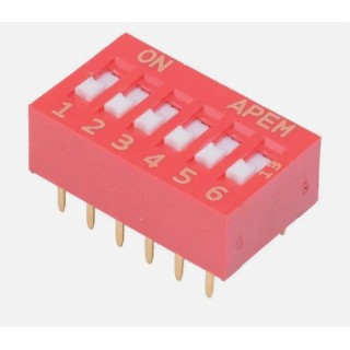 APEM Recessed Rotary Coded DIP Switch NDSR-06-V
