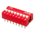 APEM Recessed Rotary Coded DIP Switch Actuator Type Recessed NDSR-08-V