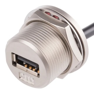 RS PRO USB Cable Female USB Type A to Female USB Type A 200 mm USB 2.0 122-3024
