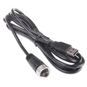 RS PRO USB Cable Male Mini USB Type B to Male USB Type A Black 2 m 122-3028