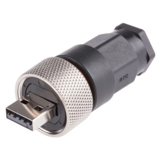 RS PRO Waterproof Straight Cable Male USB Type A USB 2.0 Connector IP67 IP67