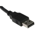 RS Pro USB 2.0 Female USB Type A to Female USB Type A Extension Cable Black 225.5 mm 122-3031