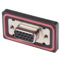 RS PRO 15 Way Straight Panel Mount D-Sub Connector Female 1kV 5A Solder Termination 122-3037