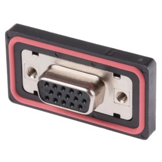 RS PRO 15 Way Straight Panel Mount D-Sub Connector Female 1kV 5A Solder Termination 122-3037