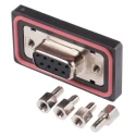 RS PRO 9 Way Straight Panel Mount D-Sub Connector Female, 5A, 1 kV, Polybutylene Terephthalate Housing, Solder 122-3035
