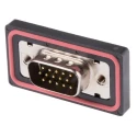 RS PRO 15 Way Straight Panel Mount D-Sub Connector Male 1kV 5A Polybutylene Terephthalate Housing 122-3038