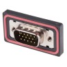 RS PRO 15 Way Straight Panel Mount D-Sub Connector Male 1kV 5A Polybutylene Terephthalate Housing 122-3038