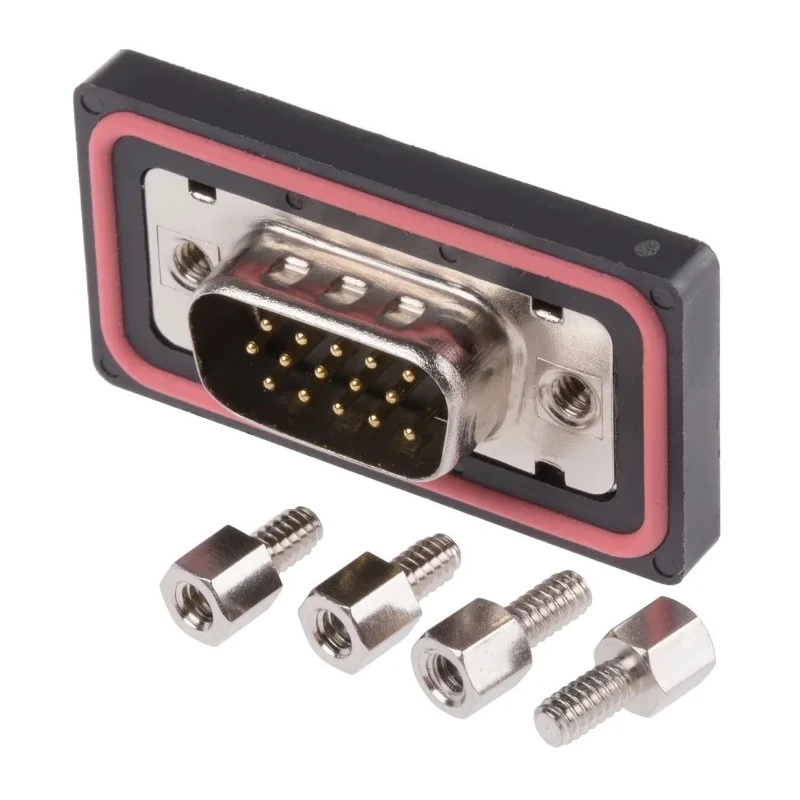 RS PRO 15 Way Straight Panel Mount D-Sub Connector Male 1kV 5A Polybutylene Terephthalate Housing 122-3038
