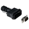 RS PRO 9 Way Straight Cable D-Sub Connector Male 1kV AC 5A 122-3044