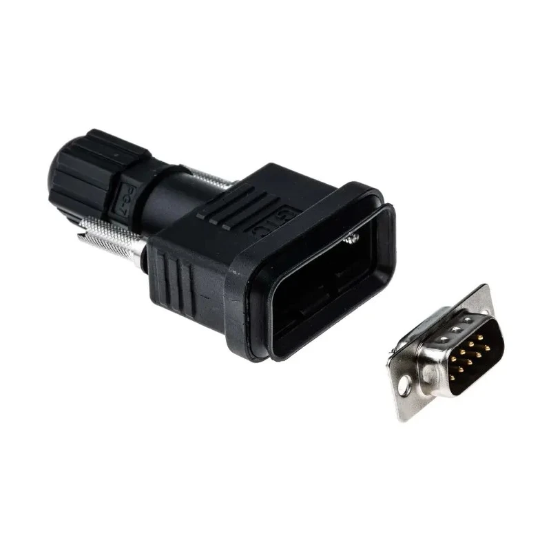 RS PRO 9 Way Straight Cable D-Sub Connector Male 1kV AC 5A 122-3044