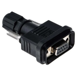 RS PRO 9 Way Straight Cable D-Sub Connector Female 250V DC 105°C Thermoplastic Housing 122-3043