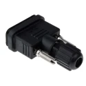 RS PRO 9 Way Straight Cable D-Sub Connector Female 250V DC 105°C Thermoplastic Housing 122-3043