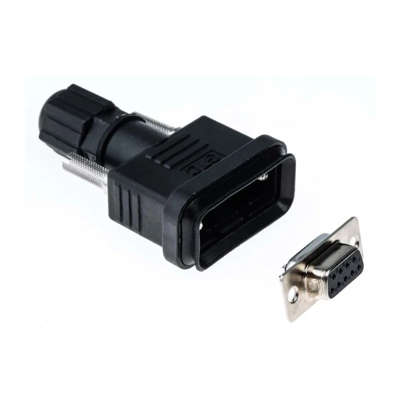 RS PRO 9 Way Straight Cable D-Sub Connector Female 250V DC 105°C Thermoplastic Housing 122-3043