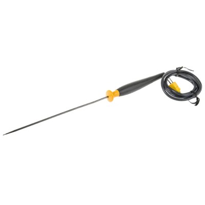 Fluke Type K Round K-Type Temperature Probe, 203.2 mm Length, 4.8 mm Diameter, 816°C Max 80PK-26