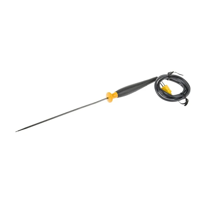 Fluke Type K Round K-Type Temperature Probe, 203.2 mm Length, 4.8 mm Diameter, 816°C Max 80PK-26