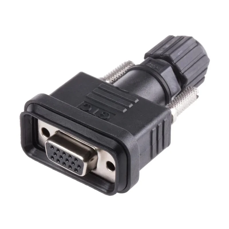 RS PRO 15 Way Straight Cable D-Sub Connector Female 1kV AC 5A Current Polybutylene Terephthalate Housing 122-3045