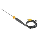 Fluke Type K Round K-Type Temperature Probe, 203.2 mm Length, 4.8 mm Diameter, 816°C Max 80PK-26