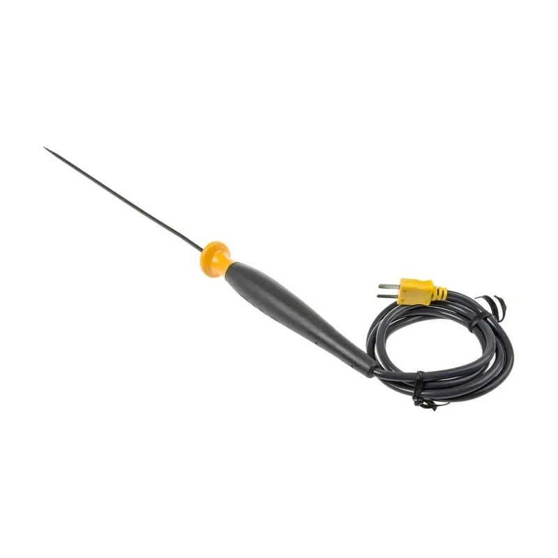 Fluke Type K Round K-Type Temperature Probe, 203.2 mm Length, 4.8 mm Diameter, 816°C Max 80PK-26