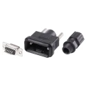 RS PRO 15 Way Straight Cable D-Sub Connector Female 1kV AC 5A Current Polybutylene Terephthalate Housing 122-3045