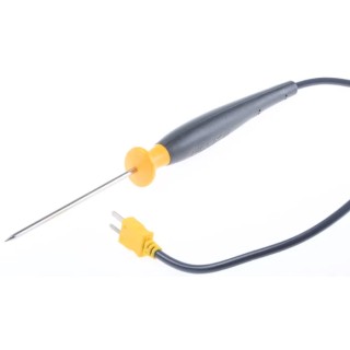 Fluke Type K Conical Penetration Temperature Probe, 101.6 mm Length, 3.4 mm Diameter, 350°C Max 80PK-25