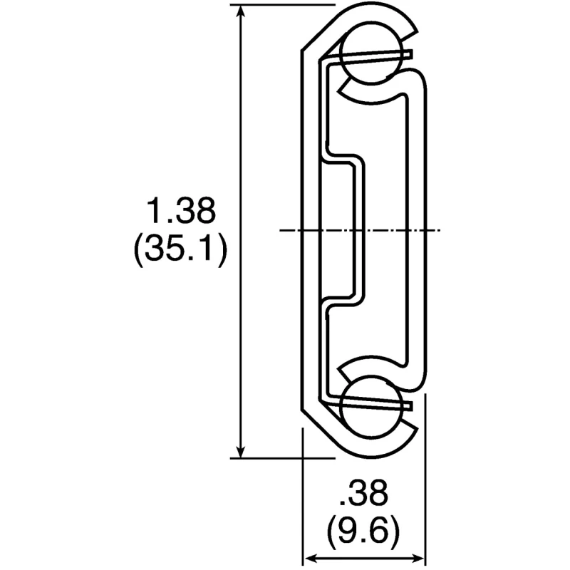 Accuride Telescopic Slide 457 mm Depth 40kg Maximum Load Steel Construction DZ3832-0045DO