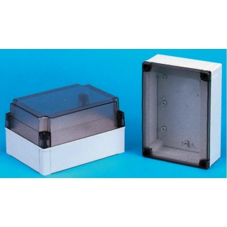 Fibox MNX Series Grey Grey Lid Polycarbonate Enclosure IP66 IP67 IK08 63mm x 255mm x 180mm 
