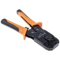 Tempo PA1540 Crimp Tool for RJ45, RJ12, RJ11 Connectors with Adjustable Ratchet 205mm Length 472-6762