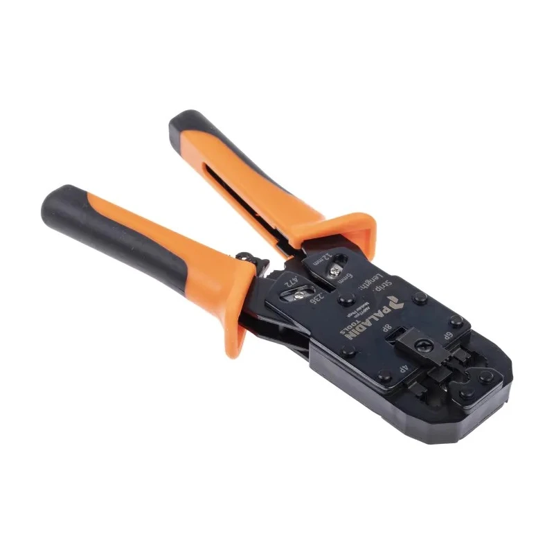 Tempo PA1540 Crimp Tool for RJ45, RJ12, RJ11 Connectors with Adjustable Ratchet 205mm Length 472-6762