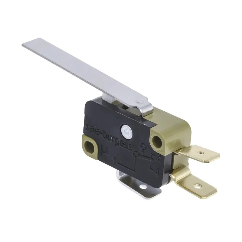 Saia-Burgess Lever Micro Switch, Tab Terminal, 16A, 250 V ac, SPDT, IP40 XGG2-88-J26Z1