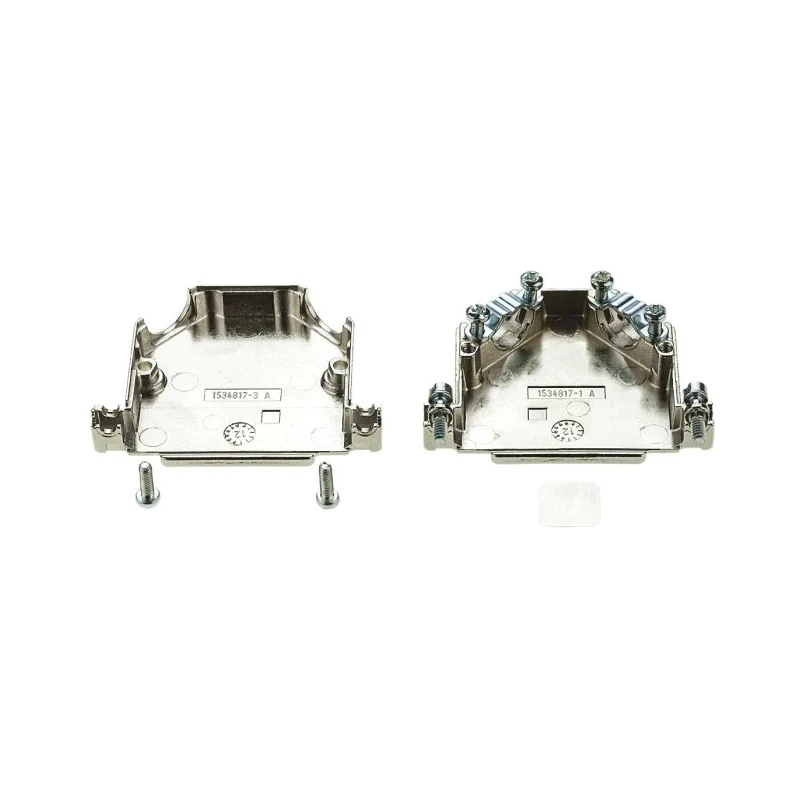 TE Connectivity AMPLIMITE HD-20 Series Gadolinium Zinc Alloy Angled D-Sub Backshell 25 Way 1534809-1