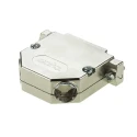 TE Connectivity AMPLIMITE HD-20 Series Gadolinium Zinc Alloy Angled D-Sub Backshell 25 Way 1534809-1