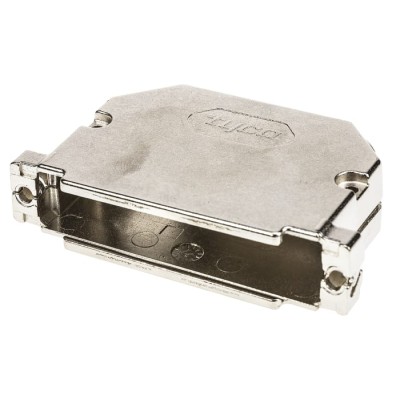 TE Connectivity AMPLIMITE HD-20 Series Gadolinium Zinc Alloy Angled D-Sub Backshell 37 Way 1534811-1
