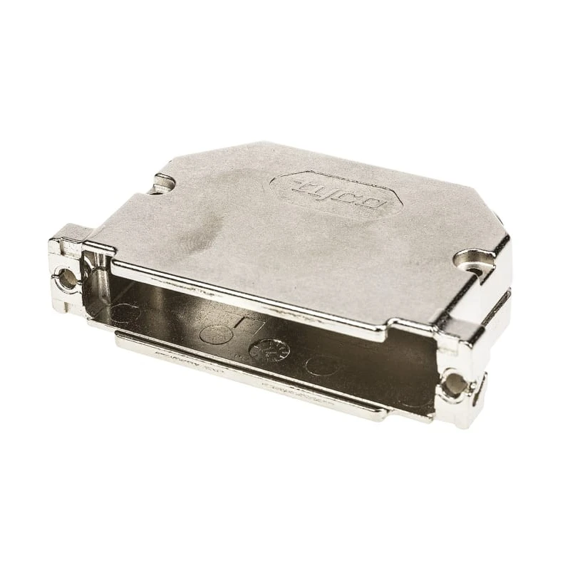 TE Connectivity AMPLIMITE HD-20 Series Gadolinium Zinc Alloy Angled D-Sub Backshell 37 Way 1534811-1