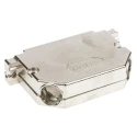 TE Connectivity AMPLIMITE HD-20 Series Gadolinium Zinc Alloy Angled D-Sub Backshell 37 Way 1534811-1
