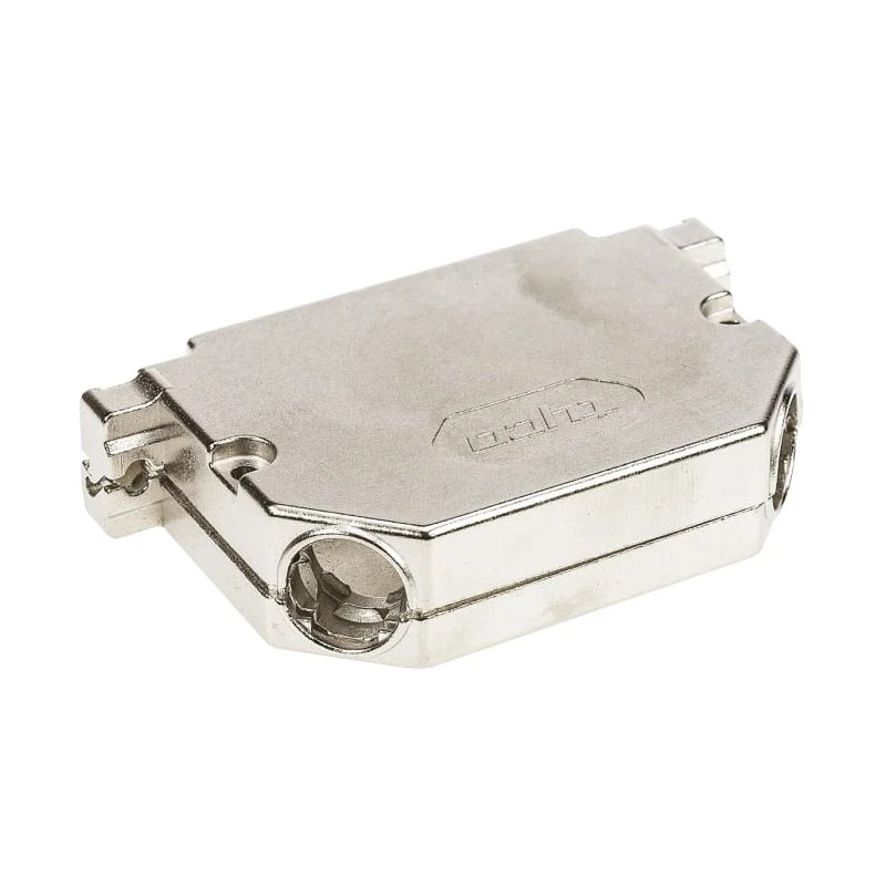 TE Connectivity AMPLIMITE HD-20 Series Gadolinium Zinc Alloy Angled D-Sub Backshell 37 Way 1534811-1